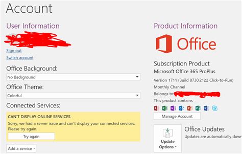 can't display online services